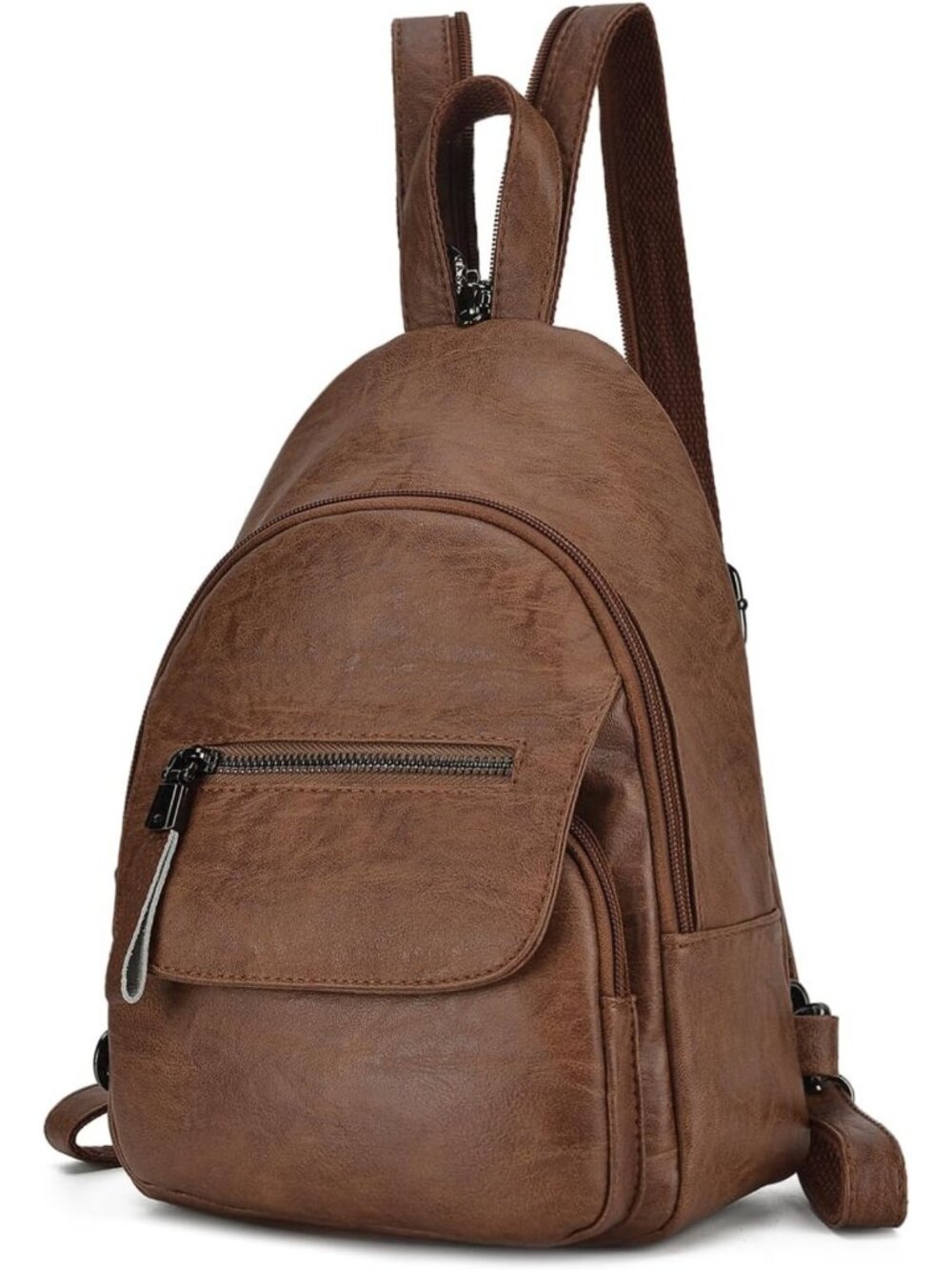 Stylish Black Convertible Sling Backpack Purse for Women - Versatile & Chic
